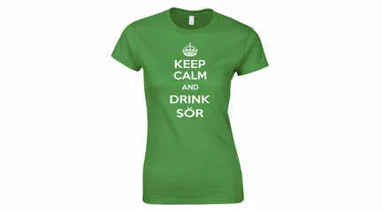 Feliratos női póló - Keep Calm and Drink Sör
