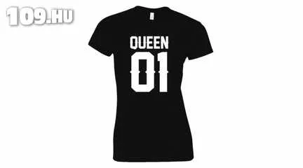 Feliratos női póló - Queen 01