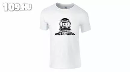 Feliratos férfi póló - Space Skull